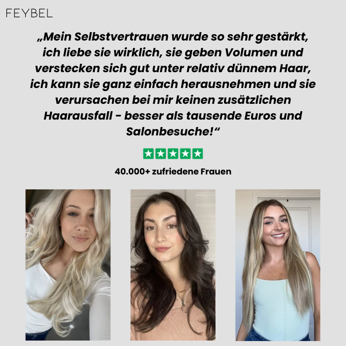 Feybel Haar Extensions – Volumen in 30 Sekunden